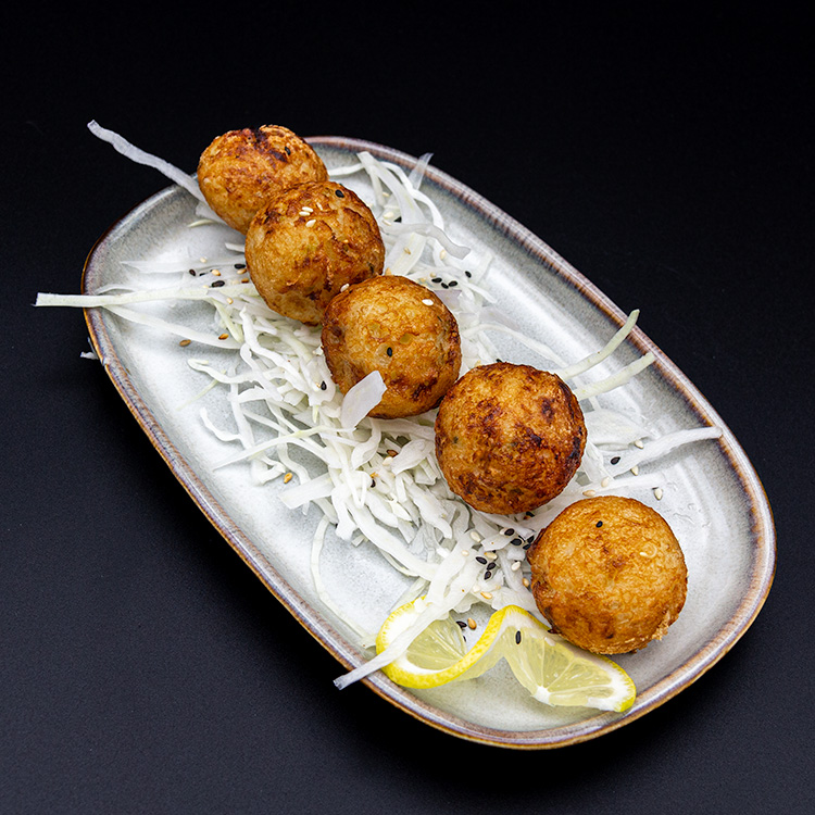 Takoyaki sur lit de Choux